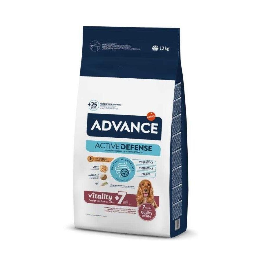 Advance Medium Senior Tavuklu Orta Irk Yaşlı Yetişkin Köpek Maması 12 KG | SRC: Barcode: 8410650173566